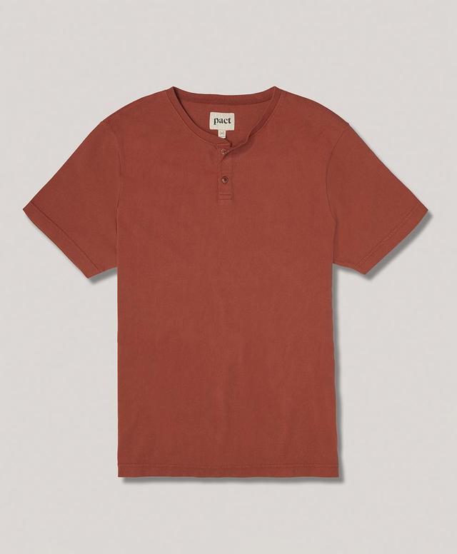 Mens Walnut Vintage Jersey Short Sleeve Henley S Product Image