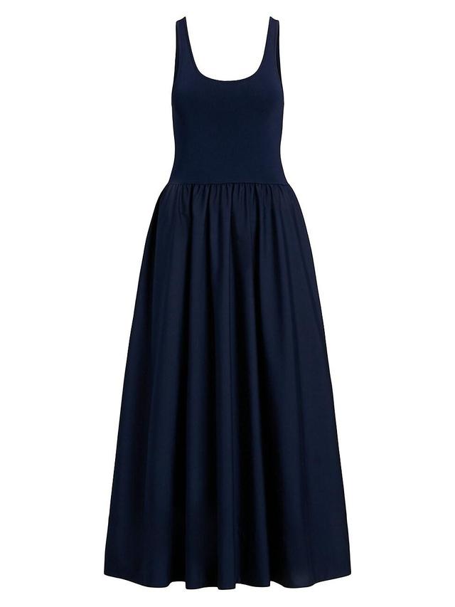 Womens Scoopneck Flared Midi-Dress Product Image