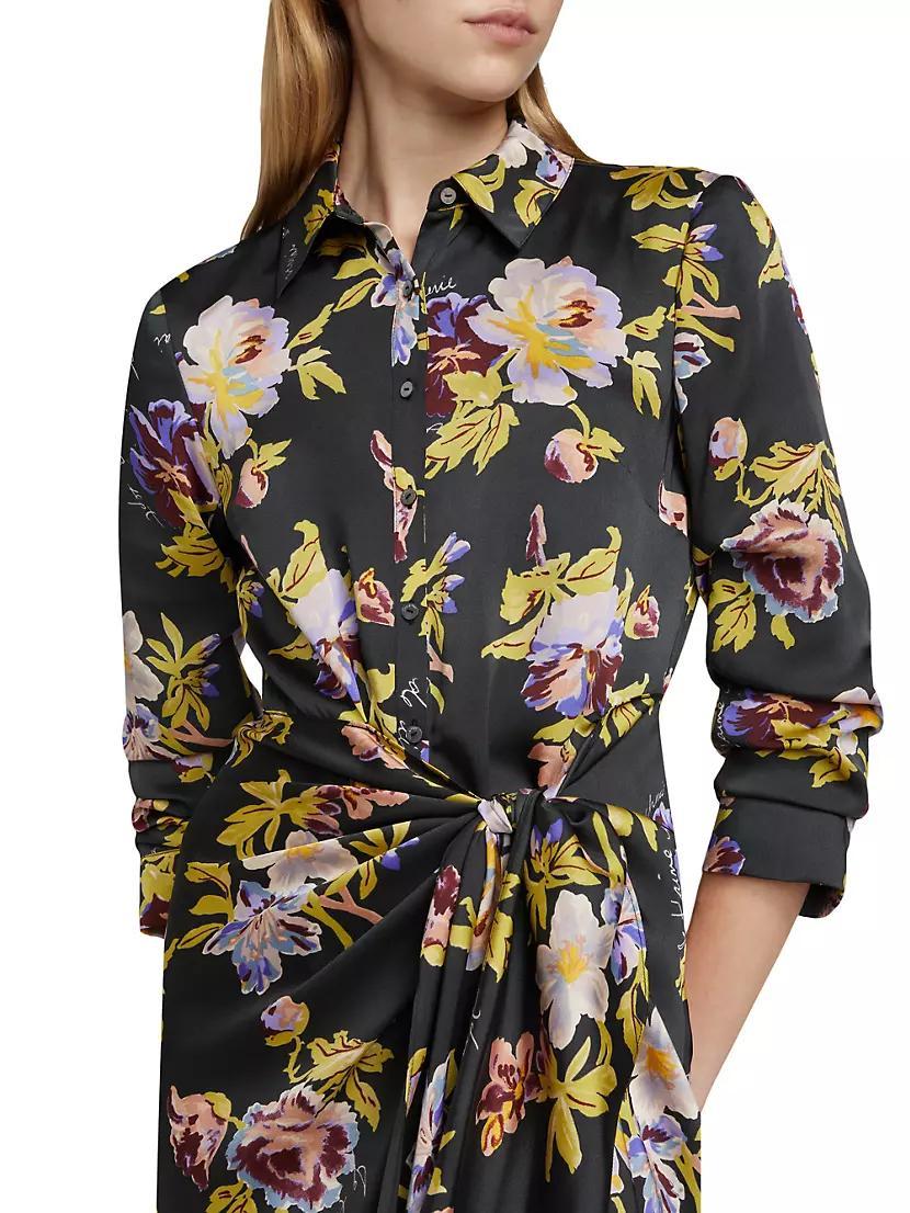 Brigitte Floral Twill Midi Dress Product Image