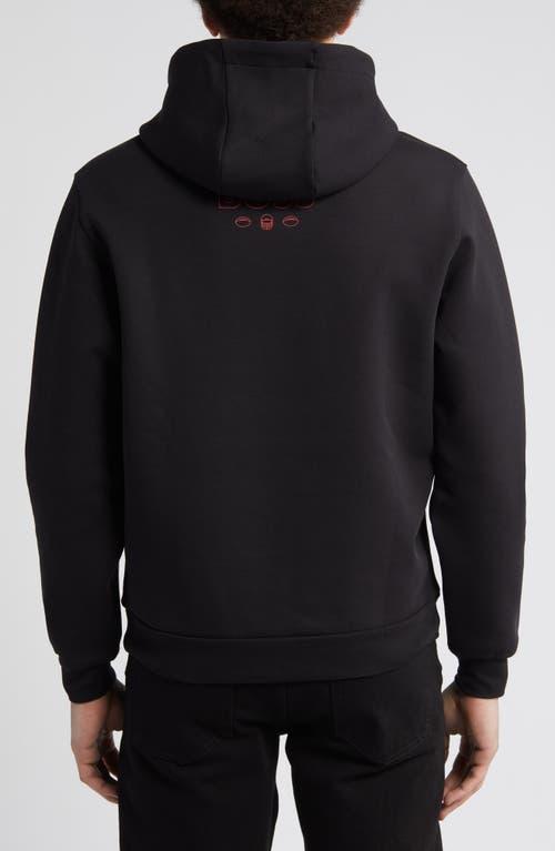 HUGO BOSS Boss X Nfl Cotton-blend Hoodie With Collaborative Branding In Giants Product Image