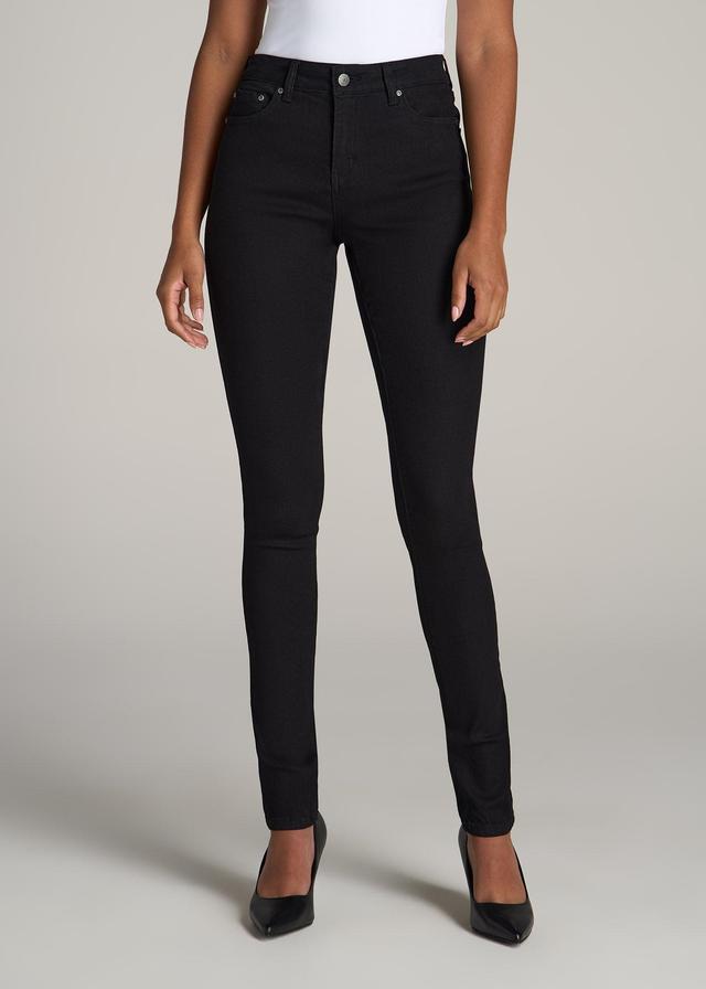 Sarah MID RISE SKINNY Tall Women's Jean in Black Female Product Image