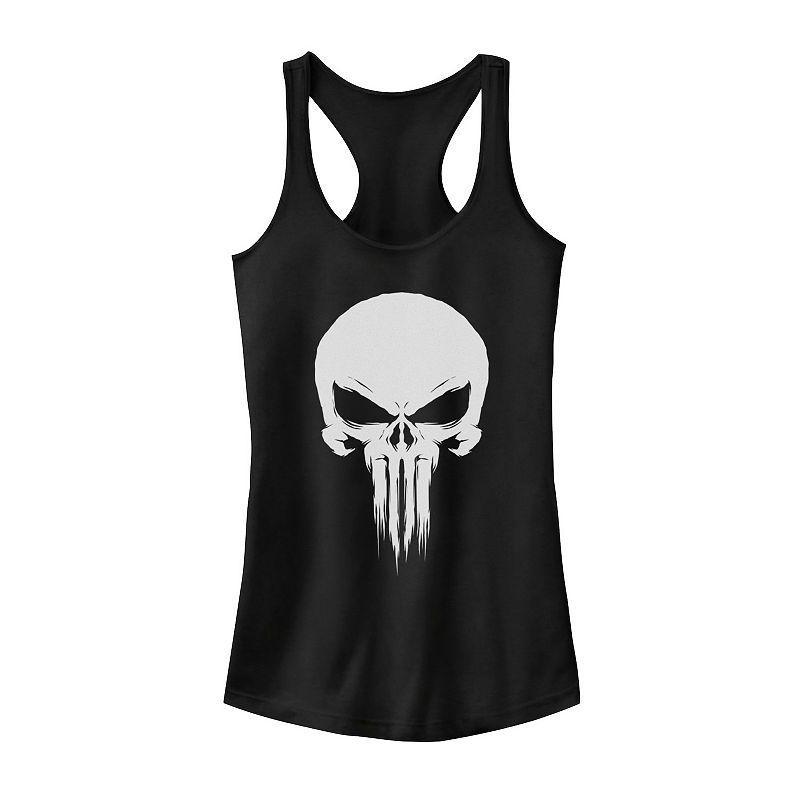 Juniors Marvel Punisher Fade Skull Logo Tank Top, Girls Product Image