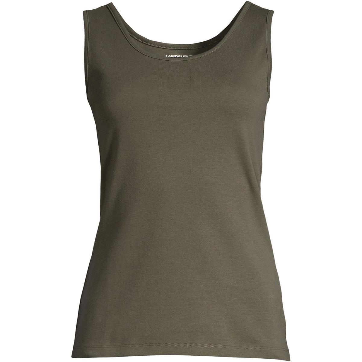 Womens Lands End Cotton Tank Top Product Image