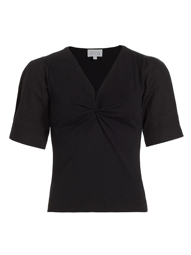 Womens Ronelle Twisted V-Neck Blouse Product Image