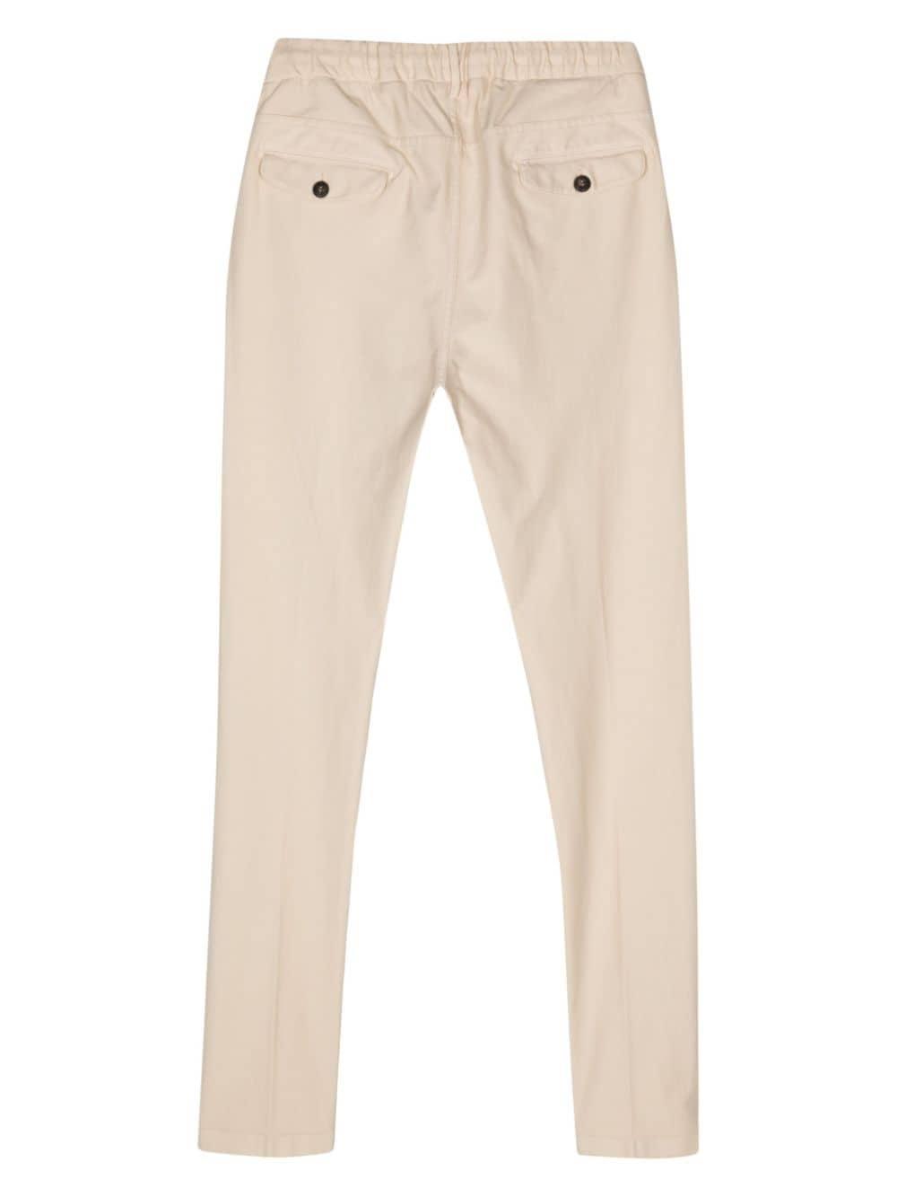 Mid-rise Tapered Trousers In Neutrals Product Image