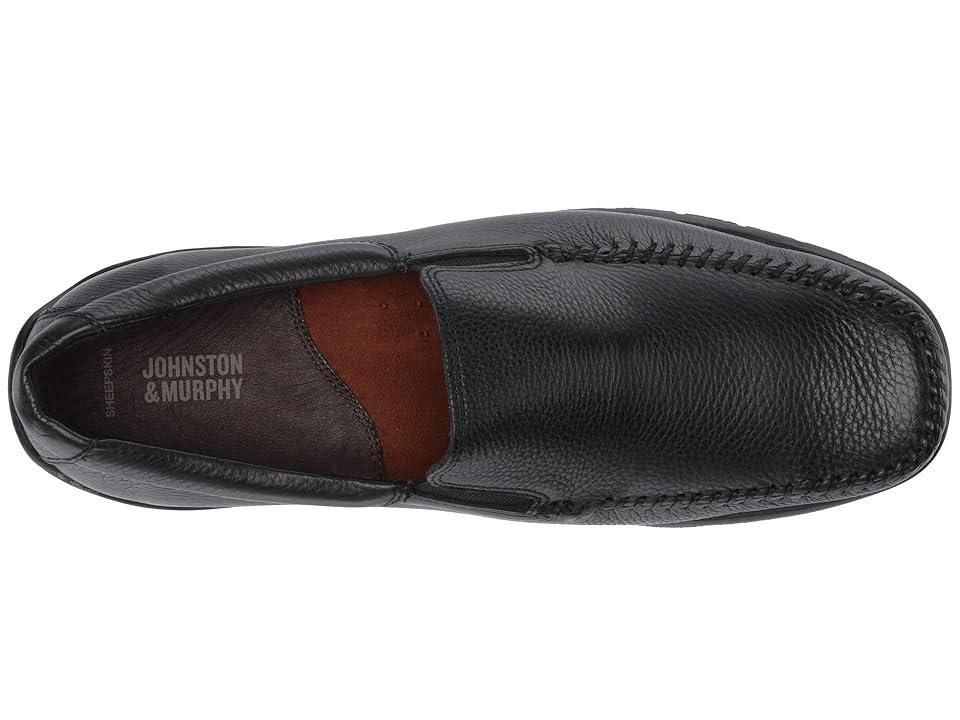 Johnston & Murphy Crawford Venetian Tumbled Full Grain) Men's Slip on Shoes Product Image