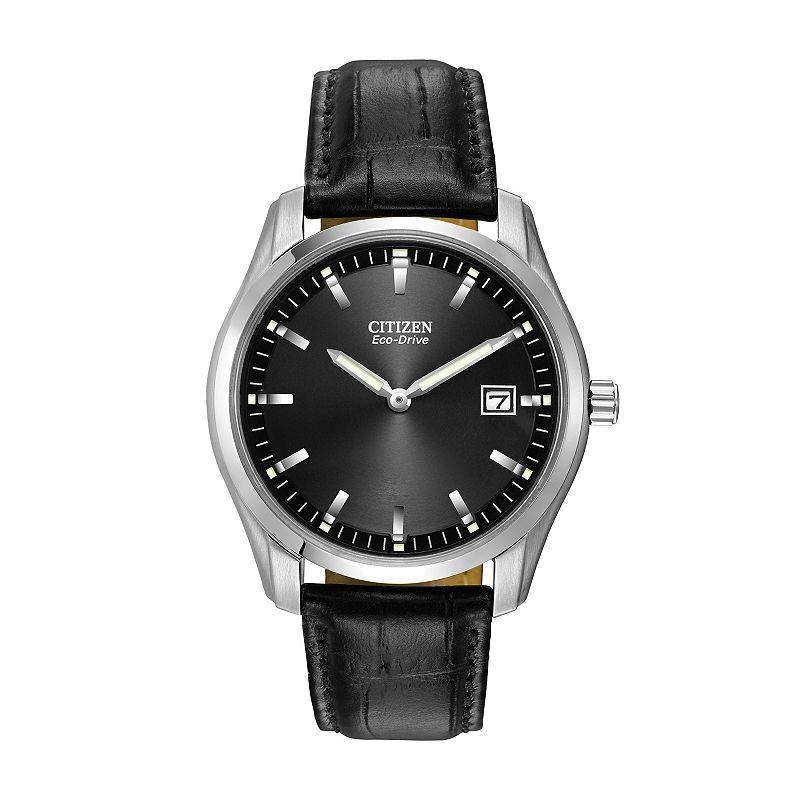 Citizen Eco-Drive Mens Leather Watch - AU1040-08E, Black Product Image