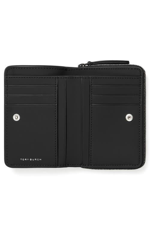 TORY BURCH Fleming Matte Bifold Wallet In Black Product Image