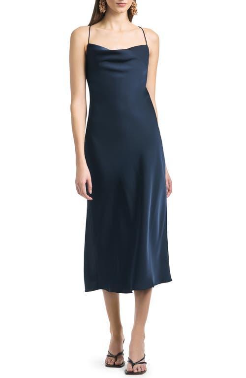 Sachin & Babi Serena Cowl Neck Satin Slipdress Product Image