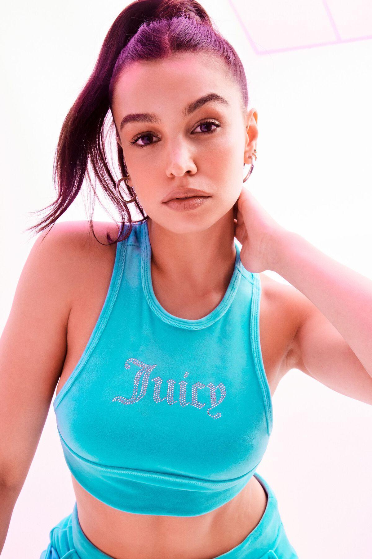 JUICY COUTURE Bling Velour Racerback Tank Product Image