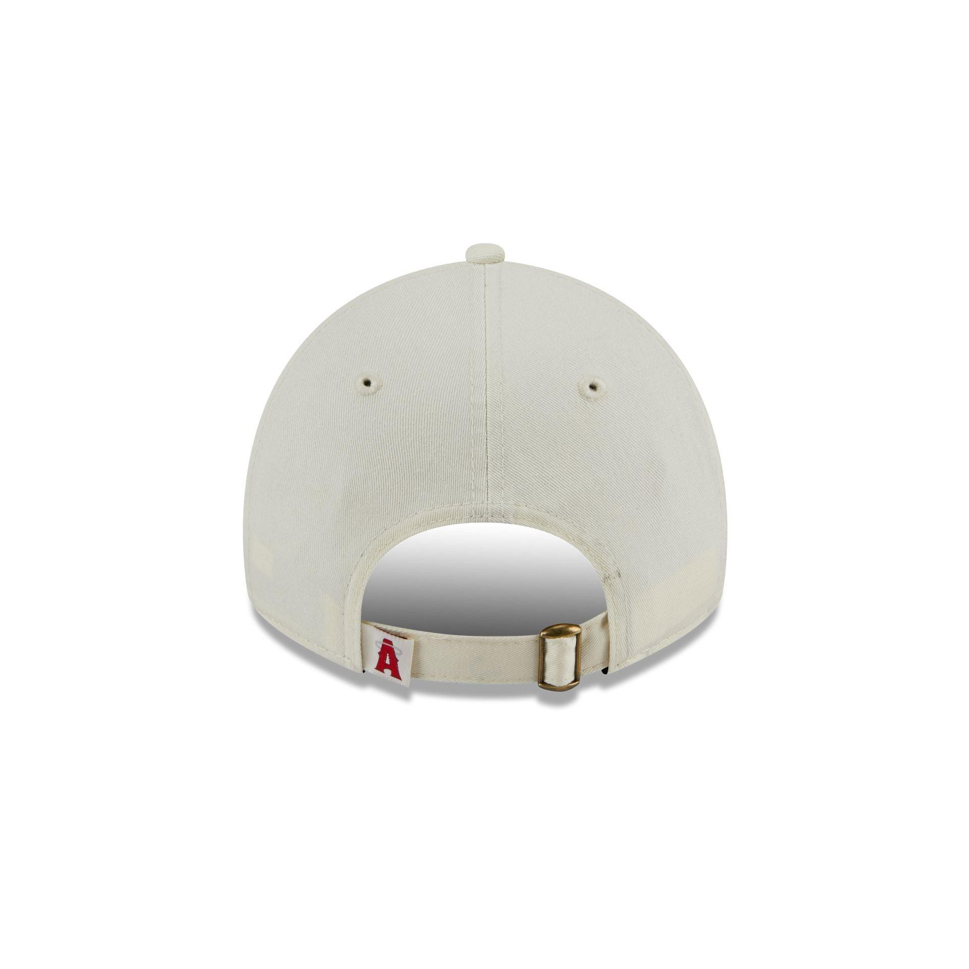 Los Angeles Angels Women's Throwback White 9TWENTY Adjustable Hat Female Product Image