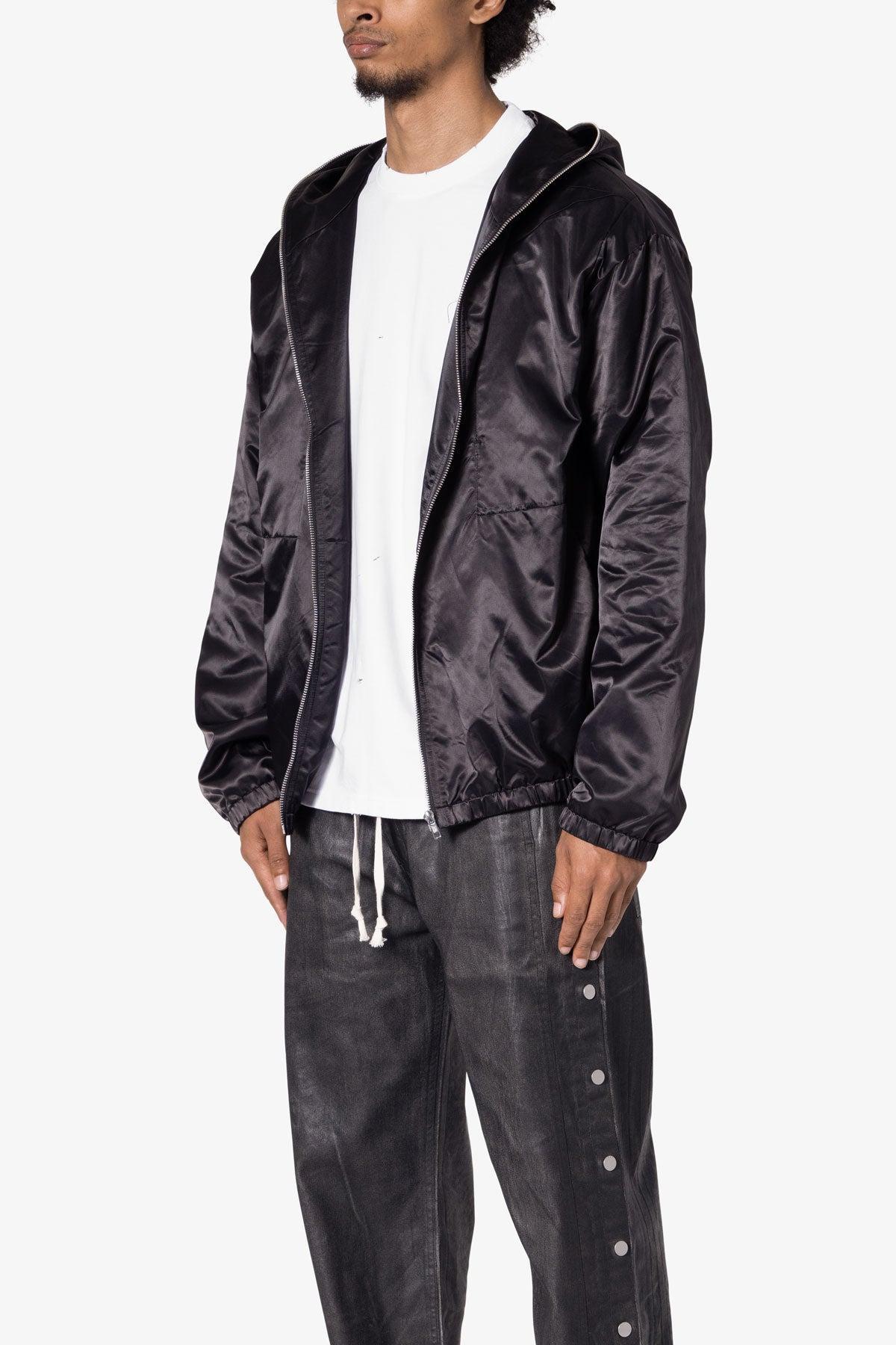 Full Zip Paneled Fight Jacket - Black Product Image