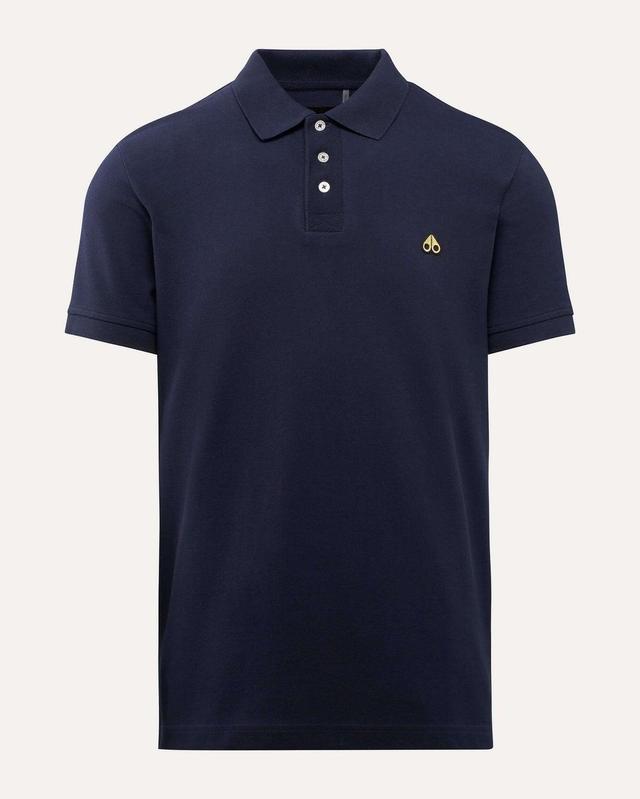 Moose Knuckles Gold Pique Polo Male Product Image