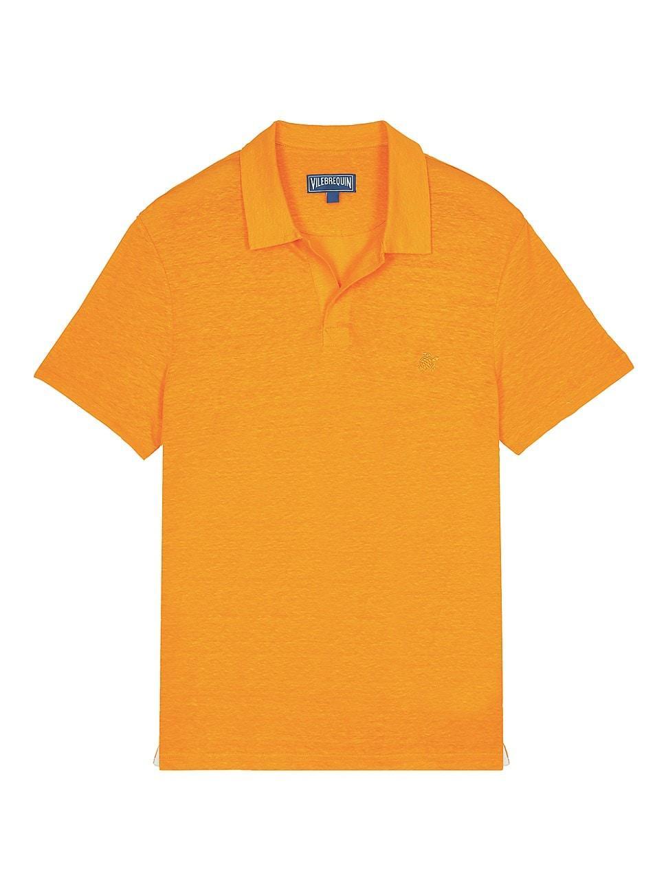 Mens Pyramid Linen Polo Shirt Product Image