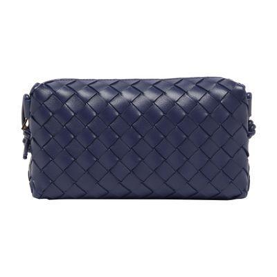 Bottega  Veneta Mini Loop Camera Bag In Blue Product Image