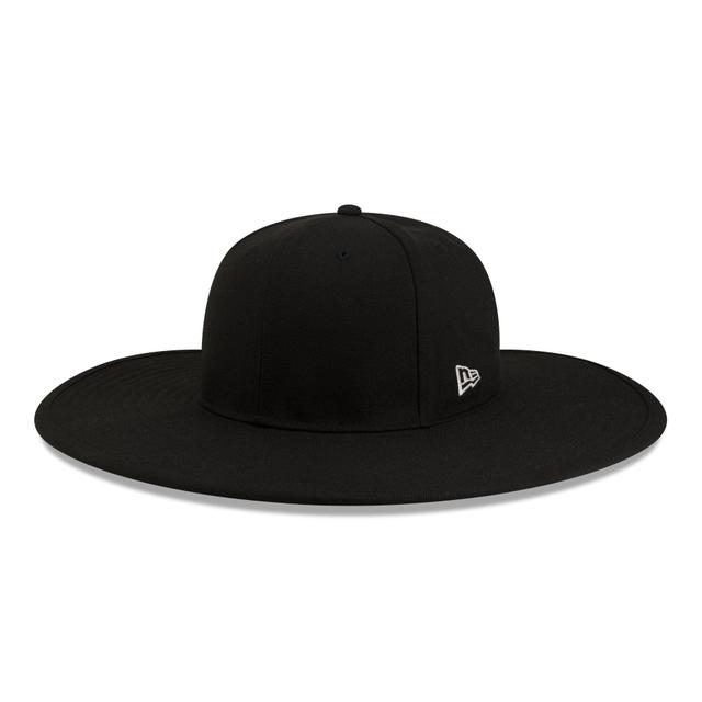 New Era Cap Black Fitted Long Brim Hat Male Product Image