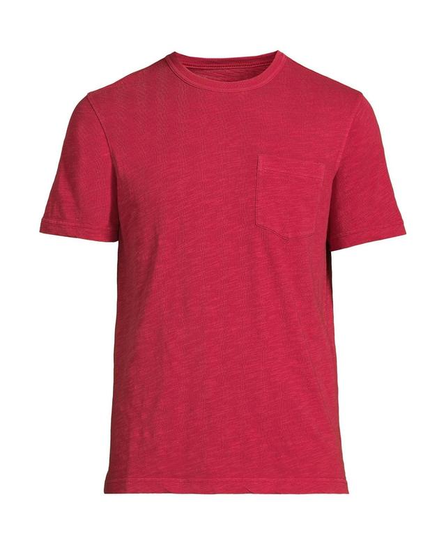 Lands End Mens Short Sleeve Garment Dye Slub Pocket Tee Product Image