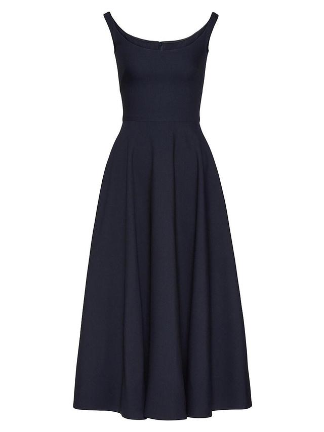 Womens Crepe Couture Midi Dress Product Image