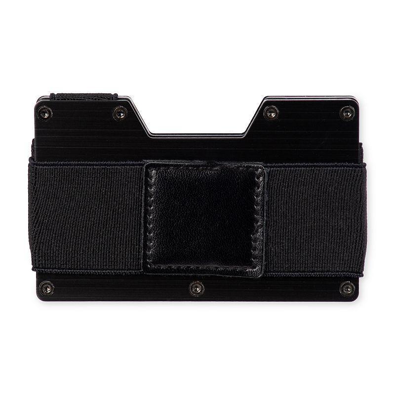 Mens Exact Fit RFID-Blocking Hardside Card Case Wallet with Removable Elastic Strap Product Image