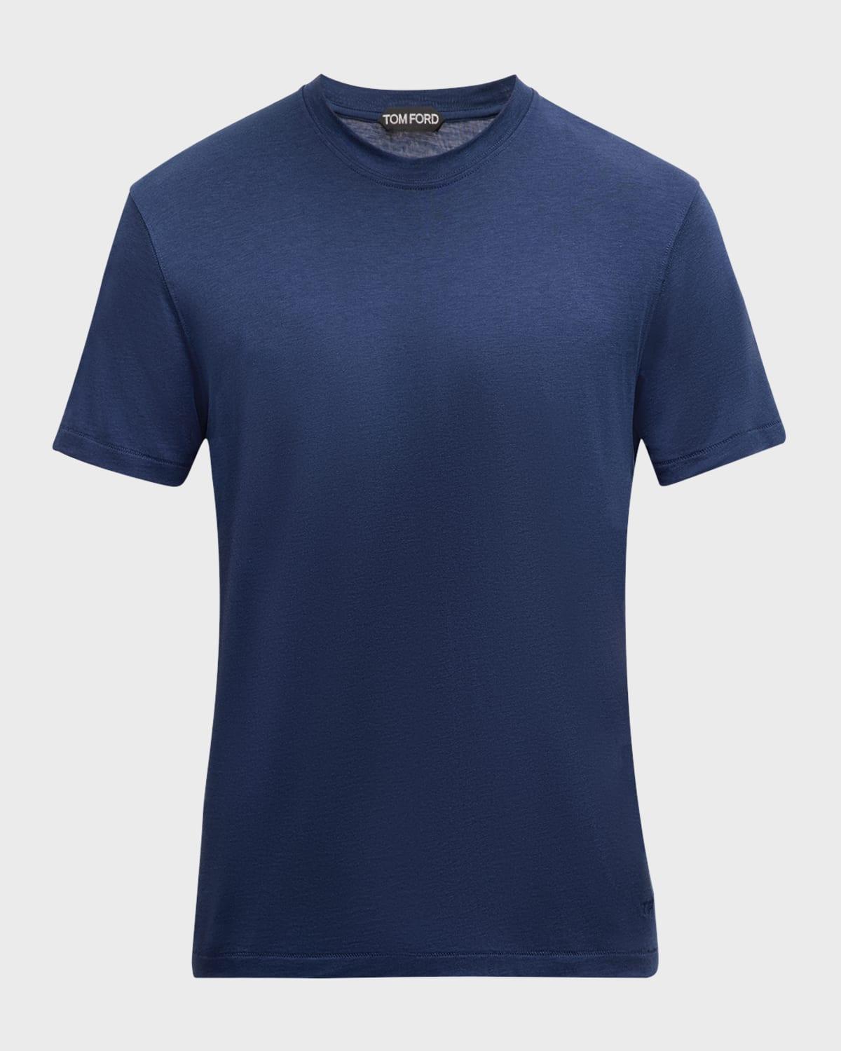 Mens Lyocell-Cotton Crewneck T-Shirt Product Image