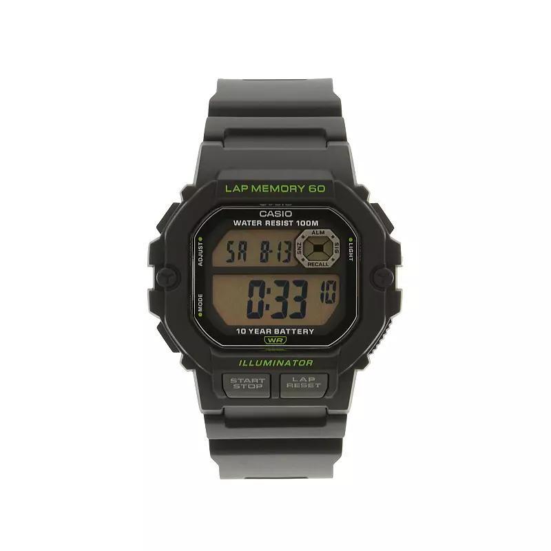 Casio Sports Gear Digital Runners Watch - WS1400H-1AV, Womens Black Product Image