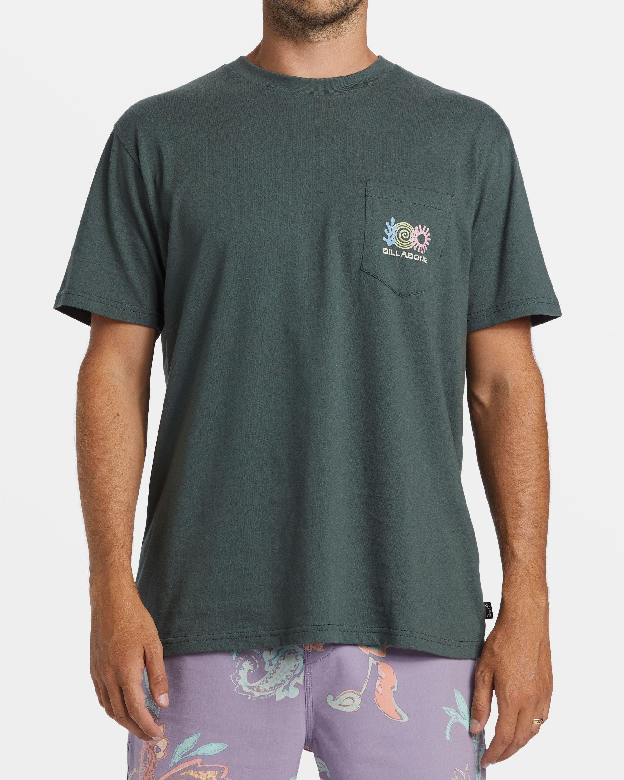 Troppo Pocket T-shirt - Slate Green Male Product Image