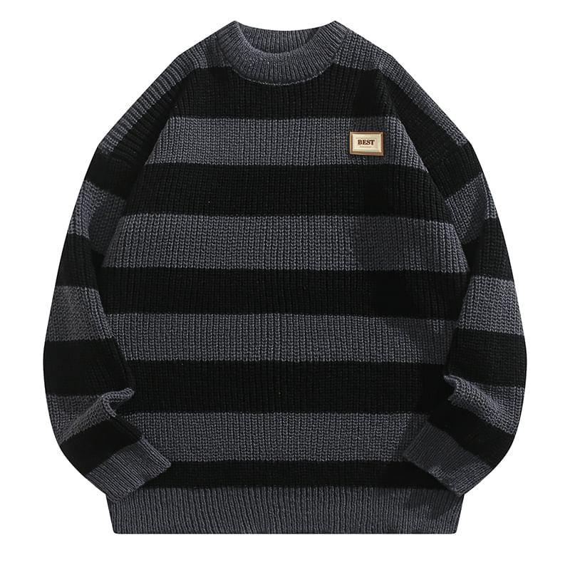 Crewneck Striped Sweater Product Image