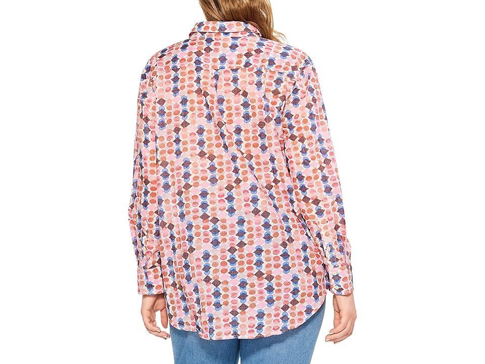 NIC+ZOE Geo Dots Boyfriend Shirt Product Image