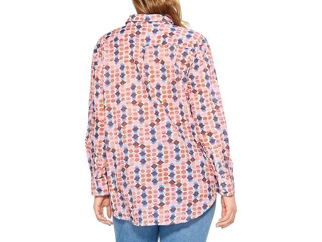 NIC+ZOE Geo Dots Boyfriend Shirt Product Image