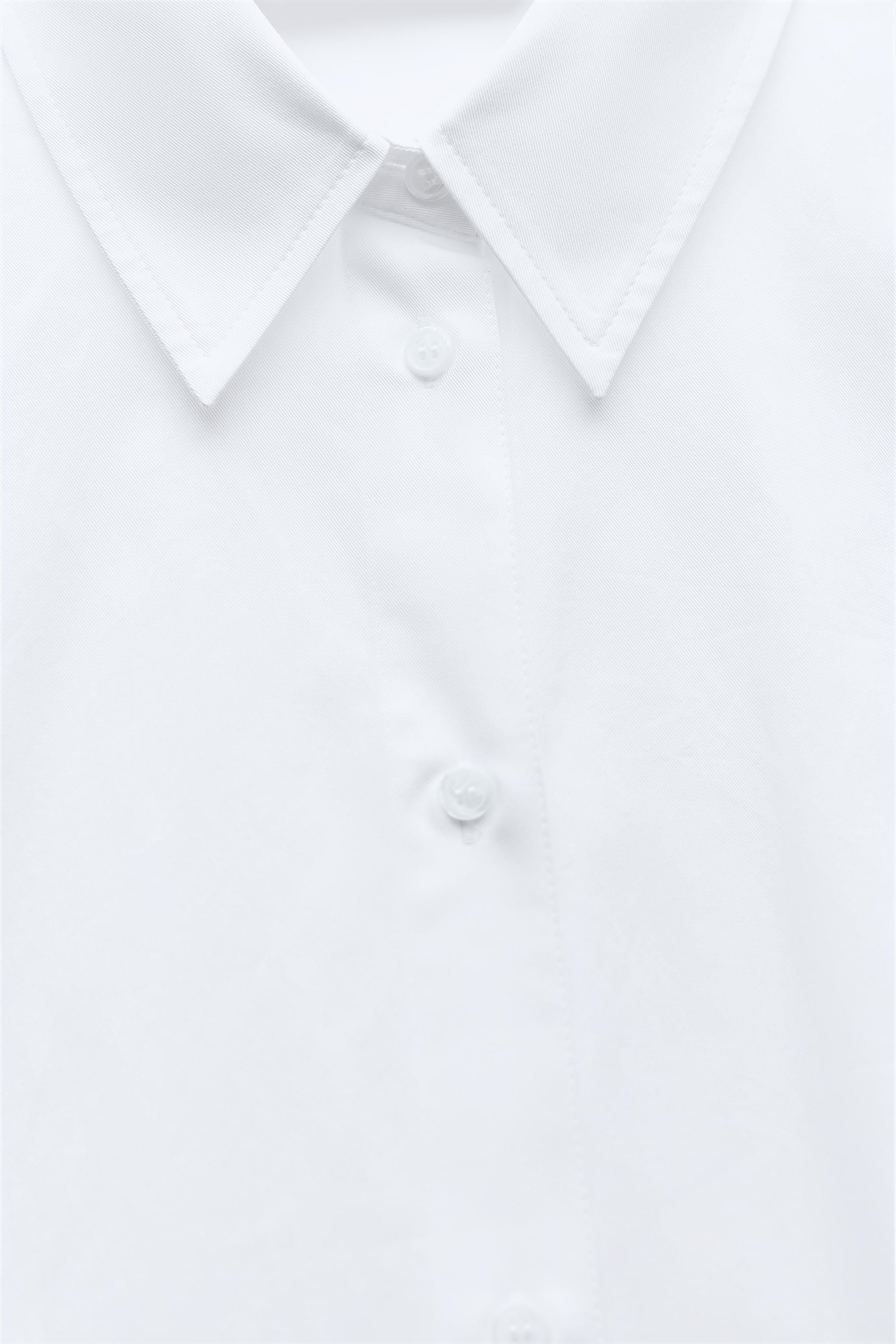 ELASTIC BACK POPLIN SHIRT Product Image