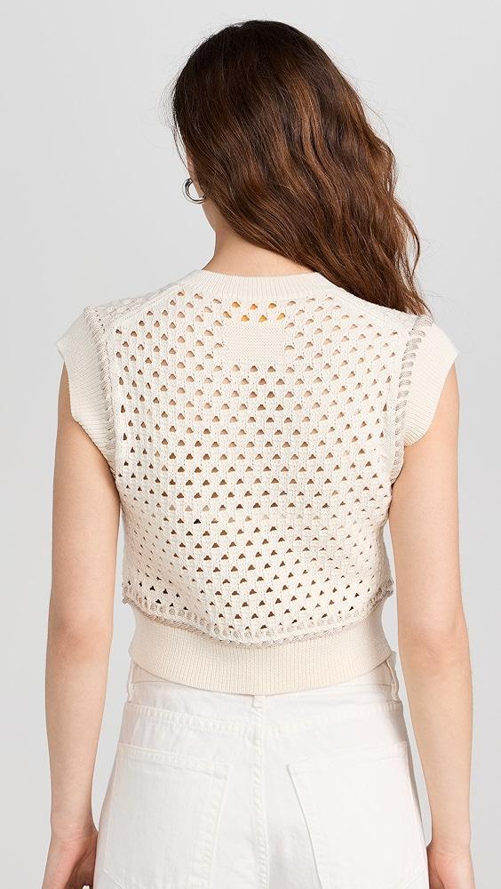 Guest in Residence Mesh Cropped Vest | Shopbop Product Image