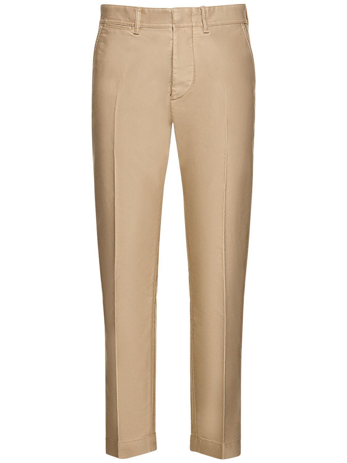 TOM FORD Beige Military Trousers In Sand Product Image