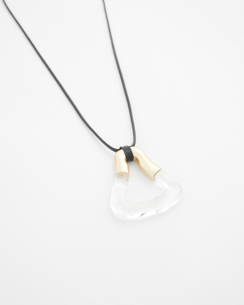 Adjustable Lucite Pendant Necklace Product Image