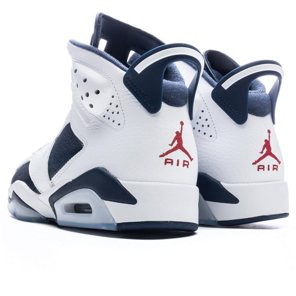 Air Jordan 6 Retro 'Olympic' - White/Varsity Red/Midnight Navy Male Product Image