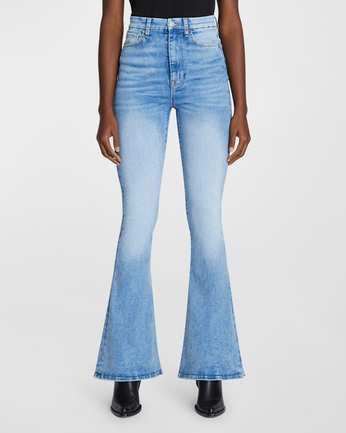 7 For All Mankind No Filter Ultra High Waist Skinny Flare Jeans Product Image