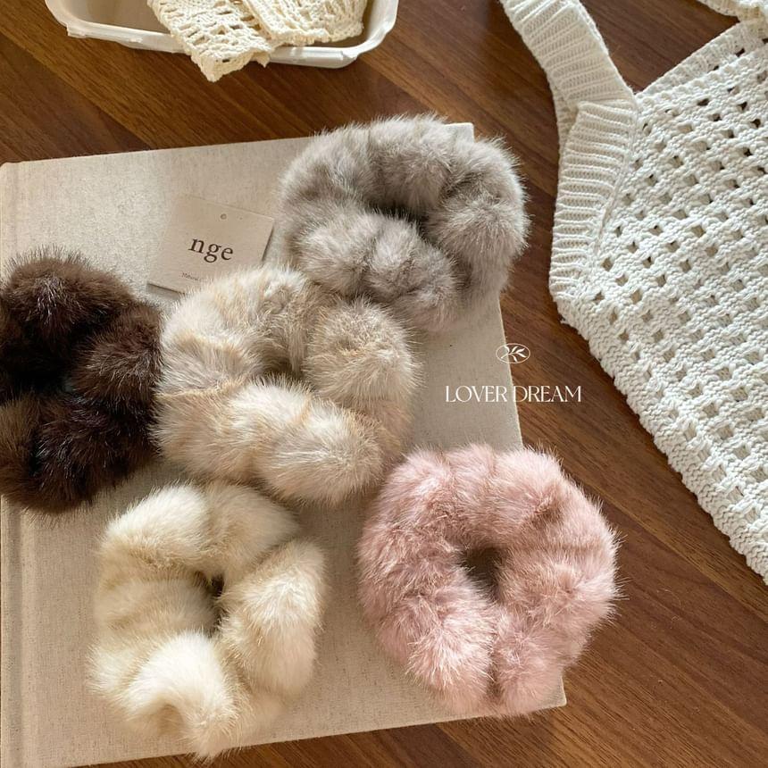 Faux Fur Scrunchie Product Image