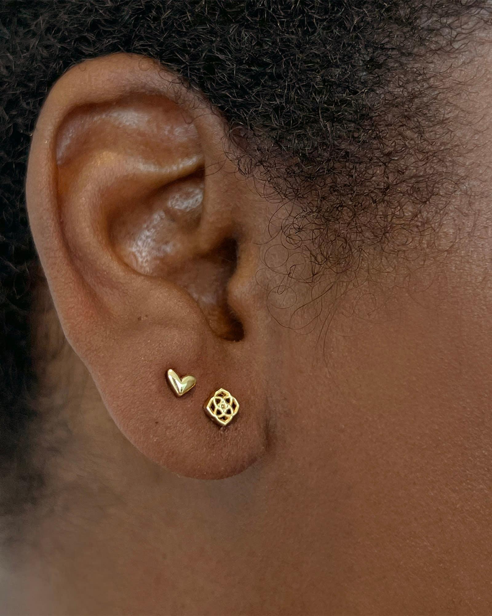 Haven Heart Single Stud Earring in Gold Product Image