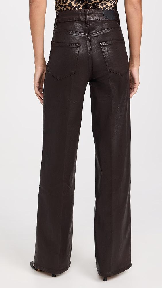 PAIGE Sasha 32" Chicory Coffee Luxe Coating Jeans | Shopbop Product Image