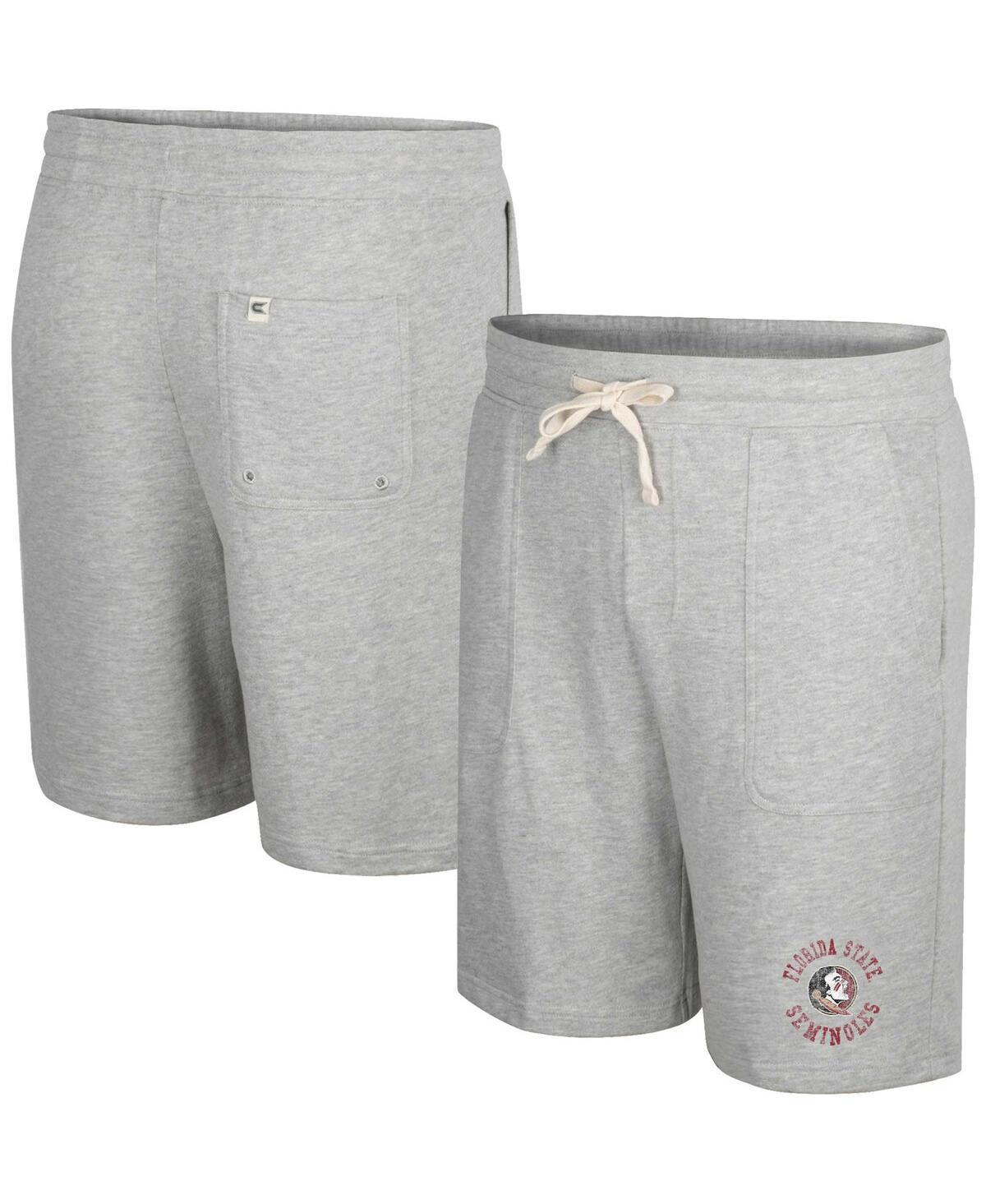 Mens Colosseum Heather Gray Florida State Seminoles Love To Hear This Terry Shorts Product Image