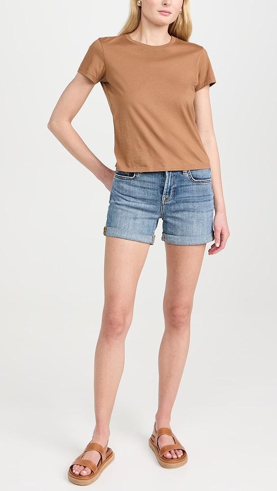 7 For All Mankind Mid Roll Shorts | Shopbop Product Image