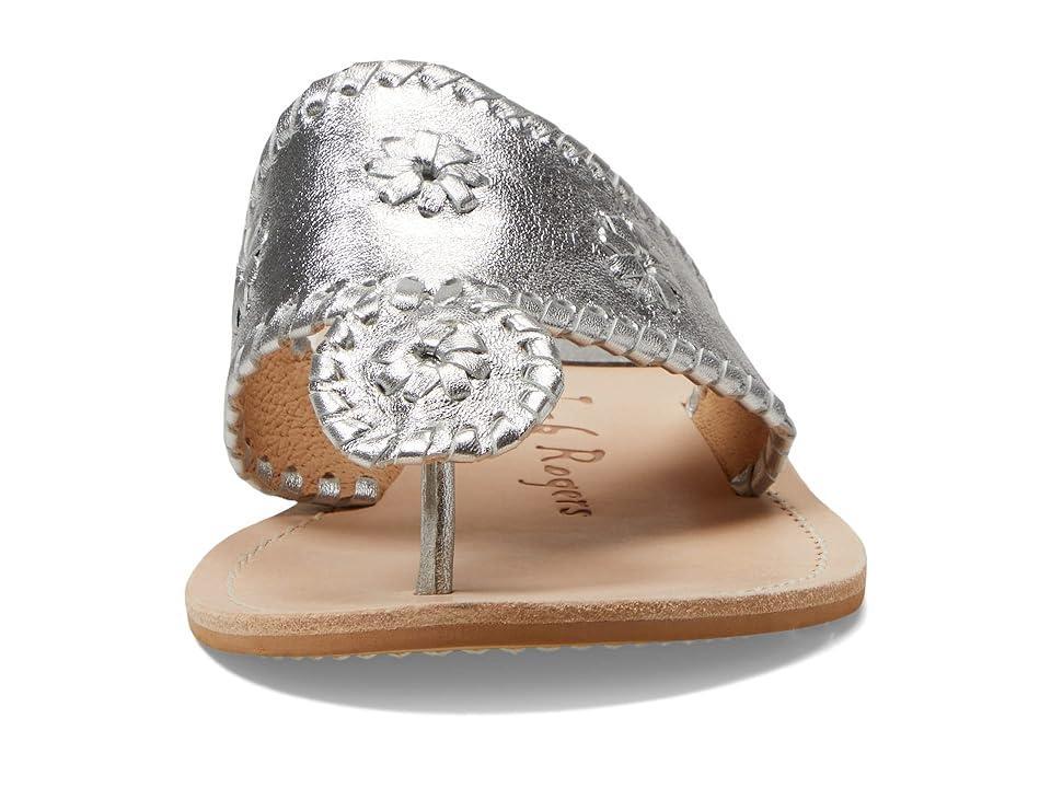 Jack Rogers Jacks Flat Sandal Wide Silver) Women's Shoes Product Image