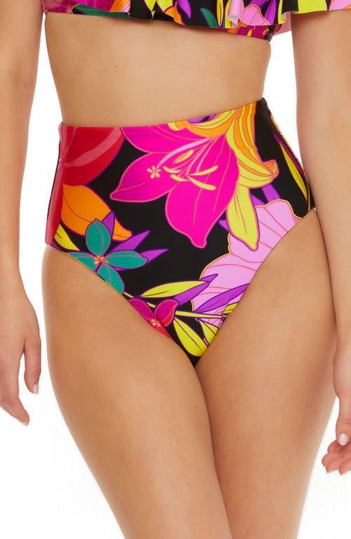 Womens Solar Floral High-Rise Bikini Bottoms Product Image