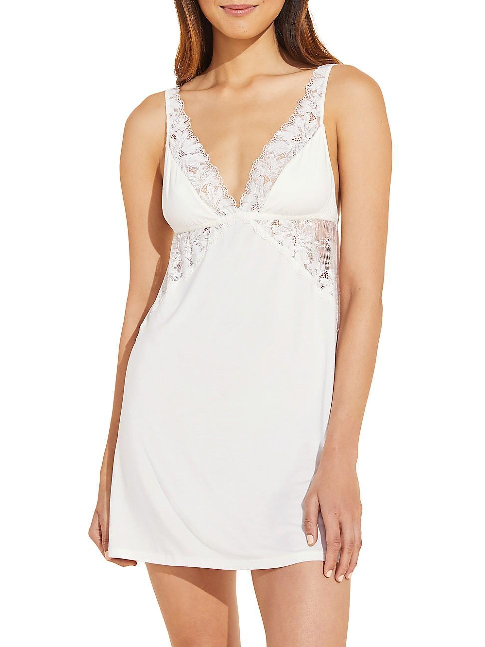 Eberjey Rosalia Lace Trim Chemise Product Image