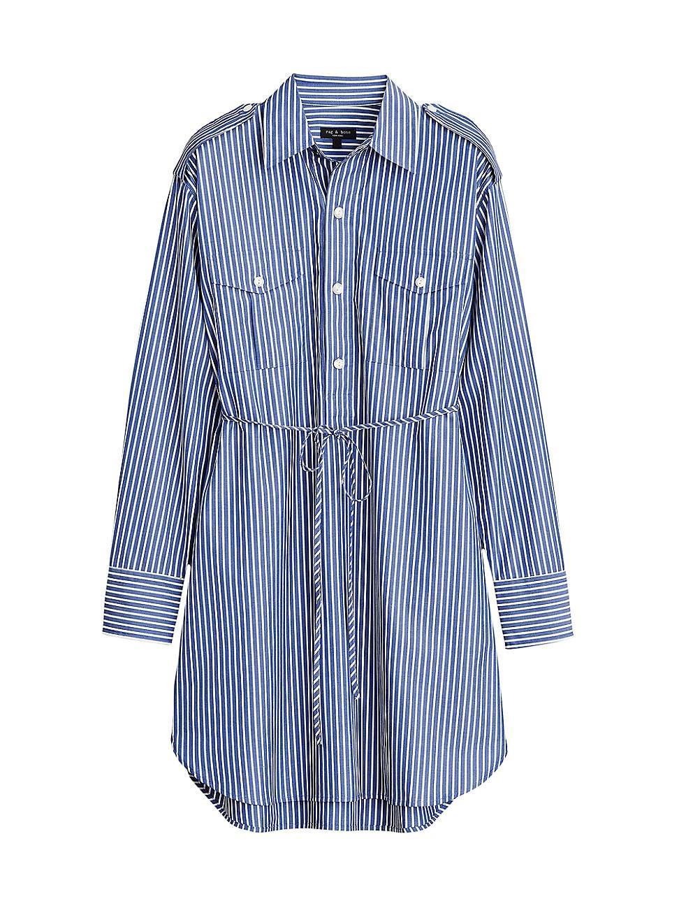 Womens Nadine Striped Cotton Shirtdress Product Image