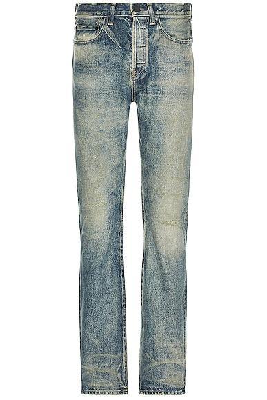 JOHN ELLIOTT Caribou Bootcut Hornet in Blue. Size 30, 32, 36. Product Image