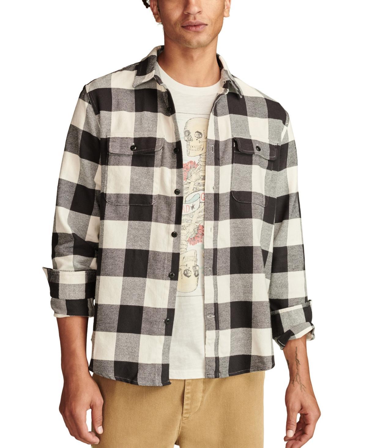 Lucky Brand Mens Plaid Cloud Soft Flannel Shirt Product Image