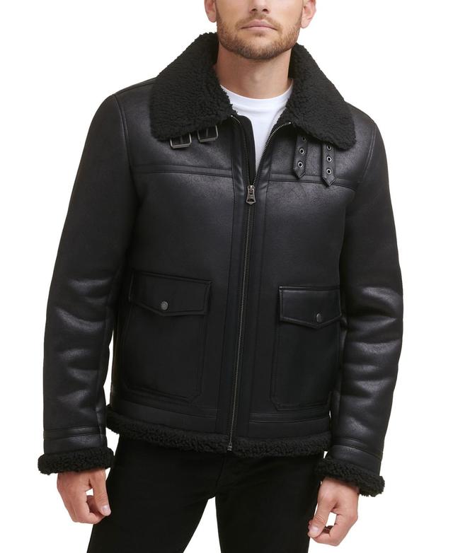 Levis Mens Faux Shearling Shortie Rancher Jacket Product Image