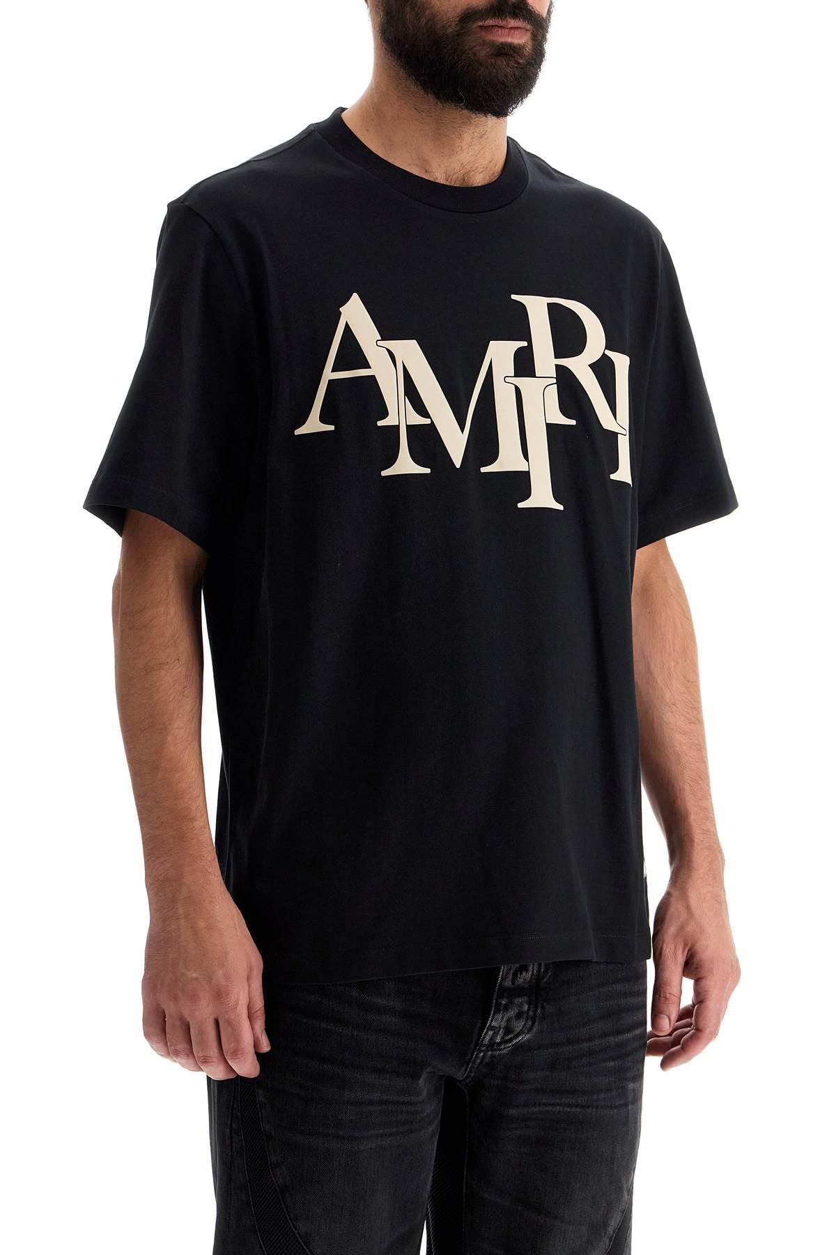 AMIRI Staggered Logo In Black Product Image