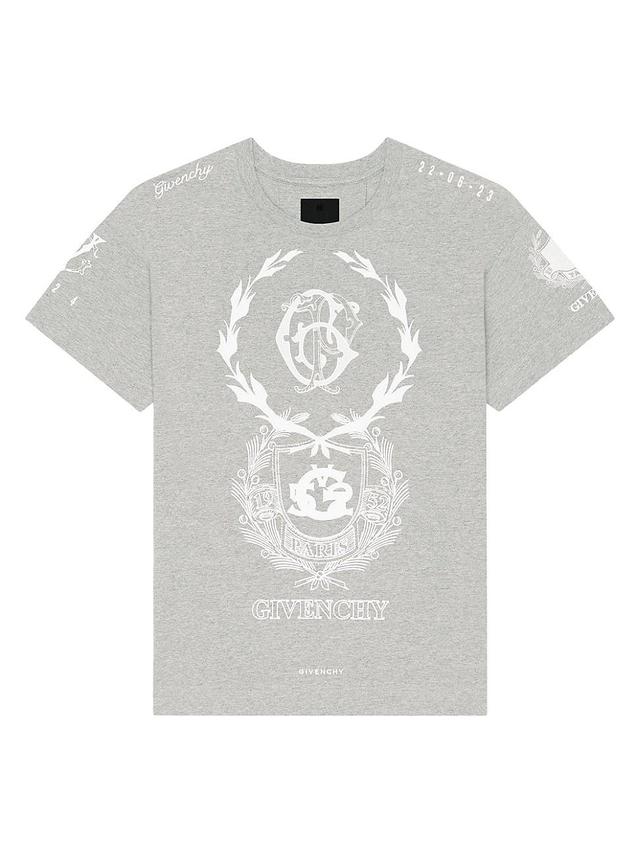 Mens Crest T-Shirt in Cotton Product Image