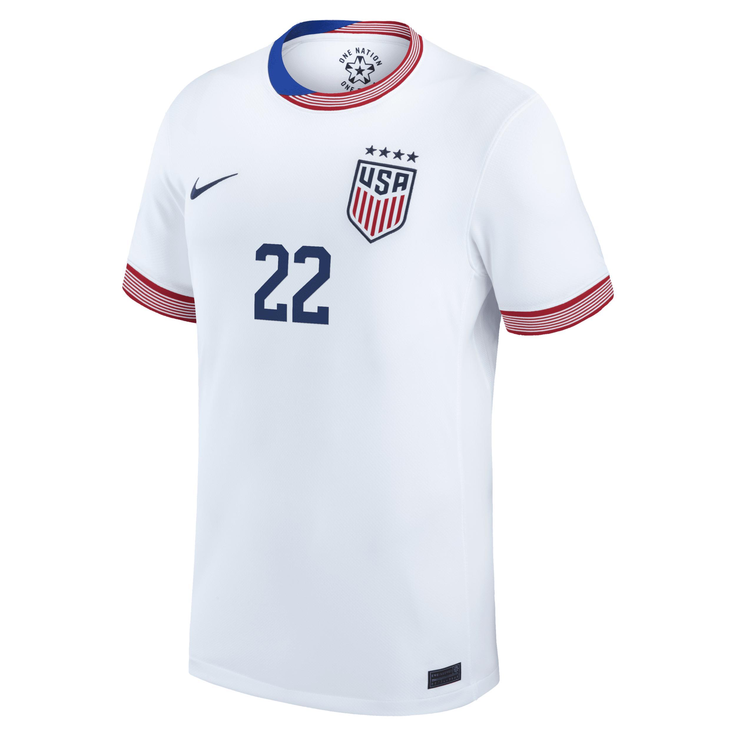 Trinity Rodman USWNT 2024 Stadium Away Nike Men's Dri-FIT Soccer Jersey Product Image